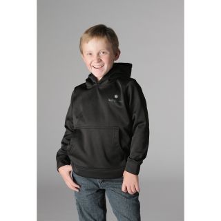 Lucky Bums Kids Performance Hoodie   Size Small, Black (204BKS)