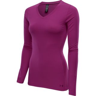 UNDER ARMOUR Womens ColdGear Infrared Long Sleeve V Neck Top   Size Large,