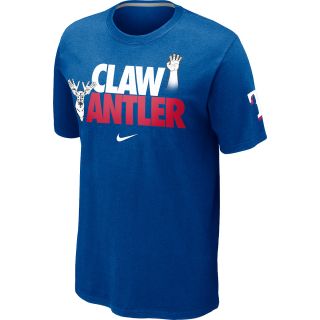 NIKE Mens Texas Rangers Claw Antler Local Short Sleeve T Shirt 12   Size