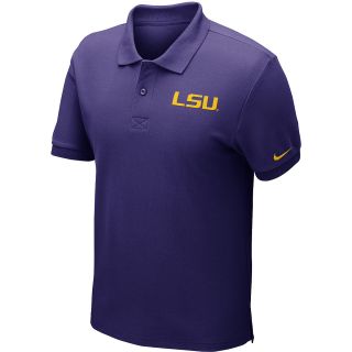 NIKE Mens LSU Tigers Cotton Pique Polo Shirt   Size Medium, Purple