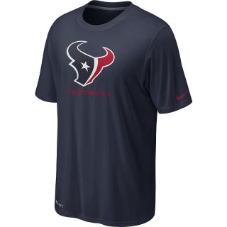 NIKE Mens Houston Texans Legend Elite Logo Short Sleeve T Shirt   Size Small,