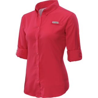 COLUMBIA Womens Tamiami II Long Sleeve Shirt   Size 3xl, Bright Rose
