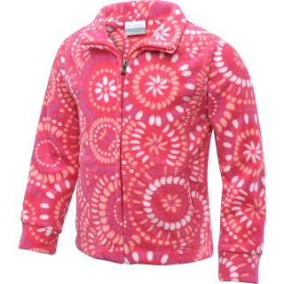 COLUMBIA Toddler Girls Explorers Delight Printed Fleece Jacket   Size 3t,