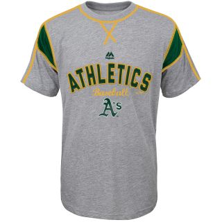 MAJESTIC ATHLETIC Youth Oakland Athletics Short Stop Short Sleeve T Shirt  