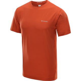 COLUMBIA Mens Total Zero Short Sleeve T Shirt   Size Xl, Cinnabar