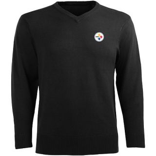 Antigua Mens Pittsburgh Steelers Ambassador Knit V Neck Sweater   Size