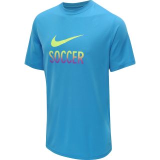 NIKE Mens Legend Soccer T Shirt   Size Xl, Orion Blue/volt