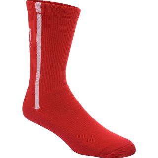 UNDER ARMOUR Mens Baseball Crew Socks   Size Medium, Red/white