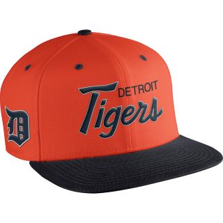 NIKE Mens Detroit Tigers MLB Coop SSC Throwback Adjustable Cap, Orange