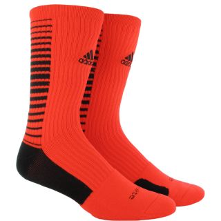 adidas Team Speed Vertical Crew Sock   Size Large, Infrared/black (5128035)