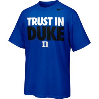 NIKE Mens Duke Blue Devils 2014 College Rivalry Trust In Duke Short Sleeve T 