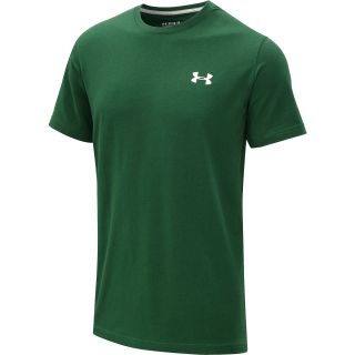UNDER ARMOUR Mens Charged Cotton Short Sleeve T Shirt   Size 2xl, Forest/white