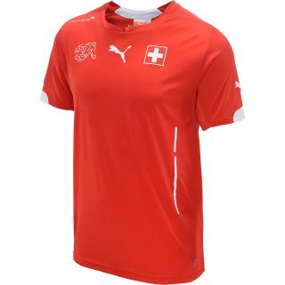 PUMA Mens Switzerland 2014 Home Replica Soccer Jersey   Size 2xl, Red/white