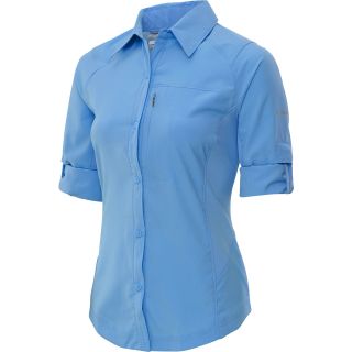 COLUMBIA Womens Silver Ridge Long Sleeve Shirt   Size Medium, Riptide