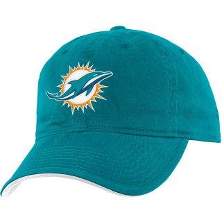 NFL Team Apparel Youth Miami Dolphins Slouch Adjustable Team Color Girls Cap  