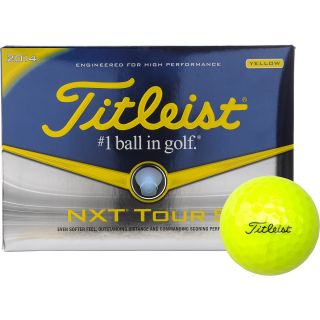 TITLEIST NXT Tour S Golf Balls   12 Pack   Yellow   2014, White/magenta/blue