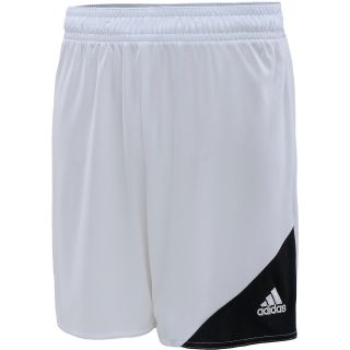 adidas Mens Striker 13 Soccer Shorts   Size Large, White/black