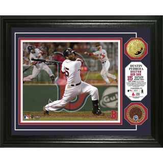 The Highland Mint Dustin Pedroia Triple Play Dirt Coin Photo Mint (GAME1567K)