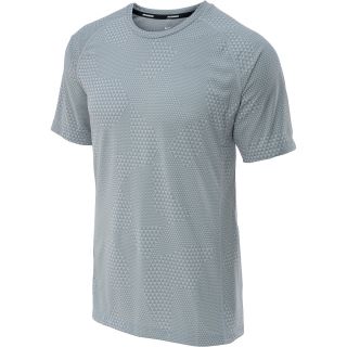 NIKE Mens Printed Miler Short Sleeve Running T Shirt   Size Medium, Wolf