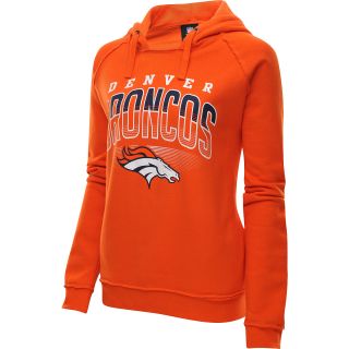 NEW ERA Womens Denver Broncos Fleece Pullover Hoody   Size Medium, Orange