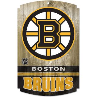 WINCRAFT Boston Bruins 11x7 Inch Fan Cave Wooden Sign