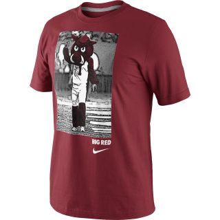 NIKE Mens Arkansas Razorbacks Mascot Photo Short Sleeve T Shirt   Size Large,