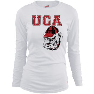 MJ Soffe Girls Georgia Bulldogs Long Sleeve T Shirt   White   Size Medium,