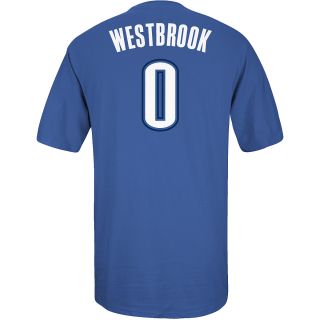 adidas Mens Oklahoma City Thunder Russell Westbrook #0 Replica Player Name and