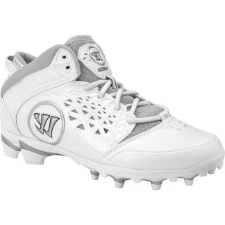 WARRIOR Mens Adonis Lacrosse Cleats   Size 8, White/grey