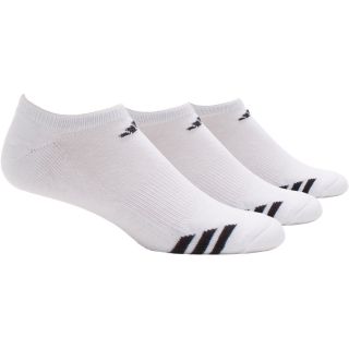 adidas 3PK Cushion Stripe No Show Socks   Size Sock Size 6 12, White/black