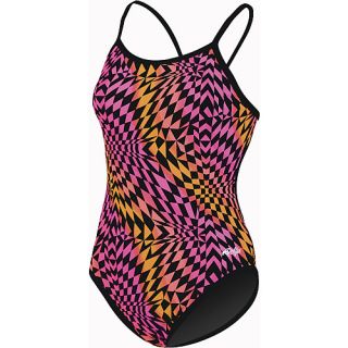 Dolfin Reversible String Back Swimsuit Womens   Size 34, Tetris Pink (9975L 