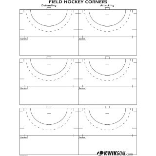 Kwik Goal Set Piece Field Hockey Chart (18A1202)