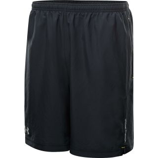 UNDER ARMOUR Mens Escape 7 inch Running Shorts   Size Large, Black/taxi