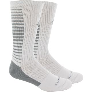 adidas Team Speed Vertical Crew Sock   Size Large, White/aluminum 2 (5126957)