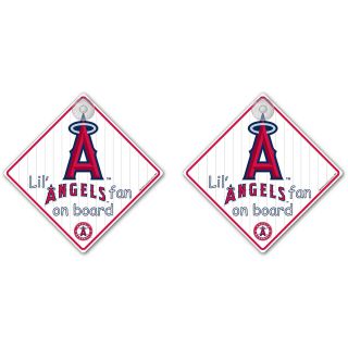 Team ProMark Los Angeles Angels Lil Fan on Board Sign 2 Pack with Suction Cup