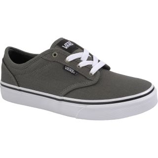VANS Boys Atwood Canvas Low Skate Shoes   Size 5medium, Charcoal/white