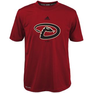adidas Youth Arizona Diamondbacks ClimaLite Team Logo Short Sleeve T Shirt  