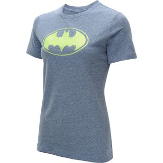 UNDER ARMOUR Womens Alter Ego Batgirl Tri Blend Short Sleeve T Shirt   Size