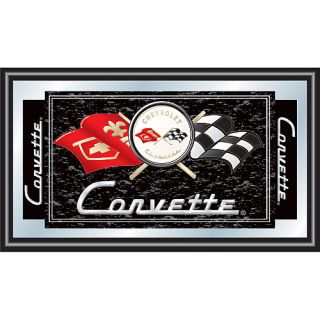 Trademark Global Corvette C1 Framed Mirror   Black (GM1500B C1 COR)