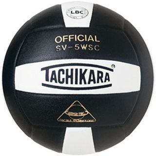 Tachikara Indoor Composite Volleyball, Black/white (SV5WSC.BKW)