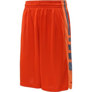 NIKE Mens Elite Stripe Basketball Shorts   Size Xl, Team Orange/grey