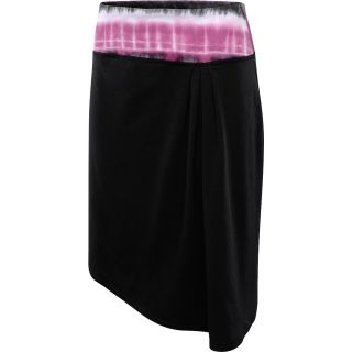 ANEKA Womens Charlie Skirt   Size Large, Black Print