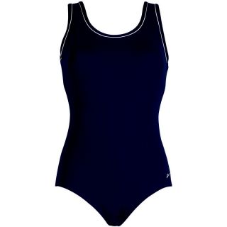 Dolfin Moderate Scoop Back Lap Suit Solid Womens   Size 10, Navy (60525 490 10)