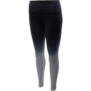 NIKE Womens Legend 2.0 Printed Tight Fit Cotton Pants   Size Xl, Black/white