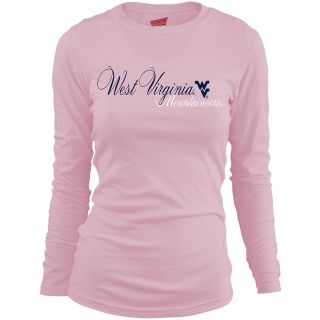 MJ Soffe Girls West Virginia Mountaineers Long Sleeve T Shirt   Soft Pink  