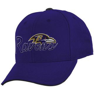 NFL Team Apparel Youth Baltimore Ravens Structured Adjustable Cap   Size Youth