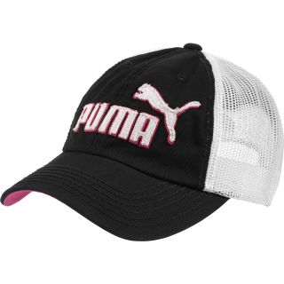 PUMA Womens Frat Girl Adjustable Cap, Black/pink