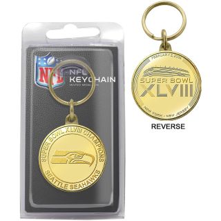 The Highland Mint Seattle Seahawks Super Bowl 48 Bronze Coin Keychain