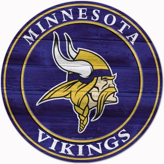 Wincraft Minnesota Vikings Round Wooden Sign (56688013)