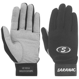 Saranac Tackified Adult Football Receiver Gloves   Size XXL/2XL, Black (F 1028 